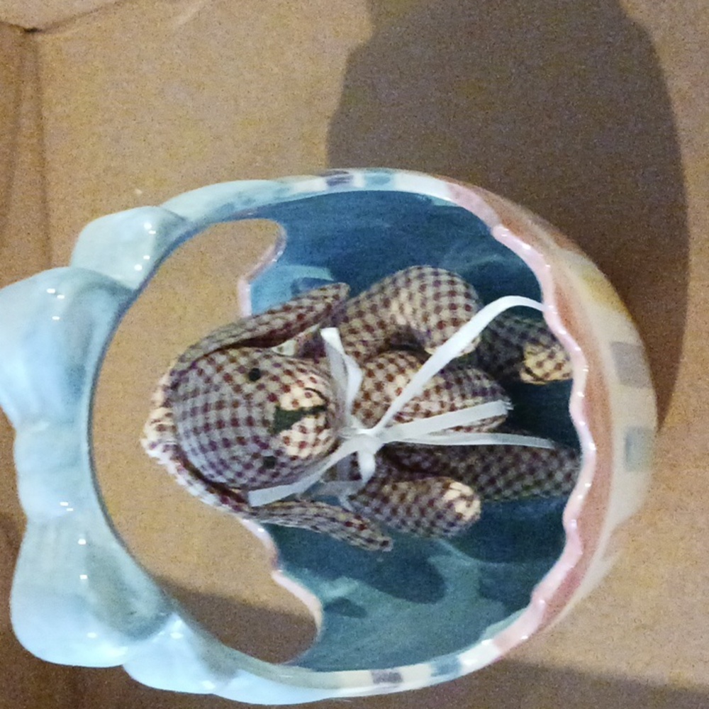 Bunny in basket